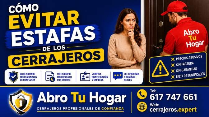 Cómo evitar las estafas de los Cerrajeros