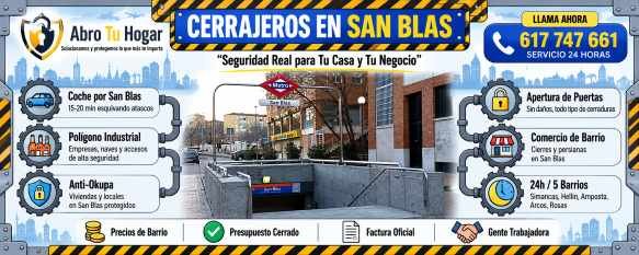 Cerrajeros en el entorno de San Blas
