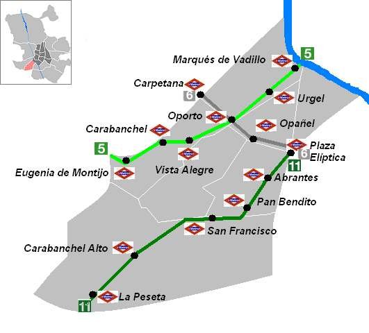 Cerrajeros en Carabanchel Alto, Carabanchel Bajo y los siete barrios del distrito