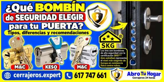 Bombín de seguridad, Tipos, diferencias y recomendaciones